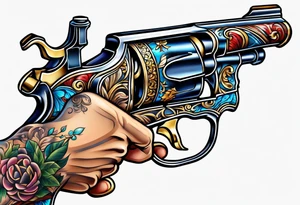 Teacher, nurse, carpenter, bartender, rifle tattoo idea