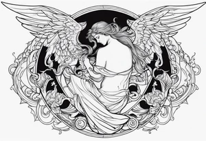 angels demons tattoo idea