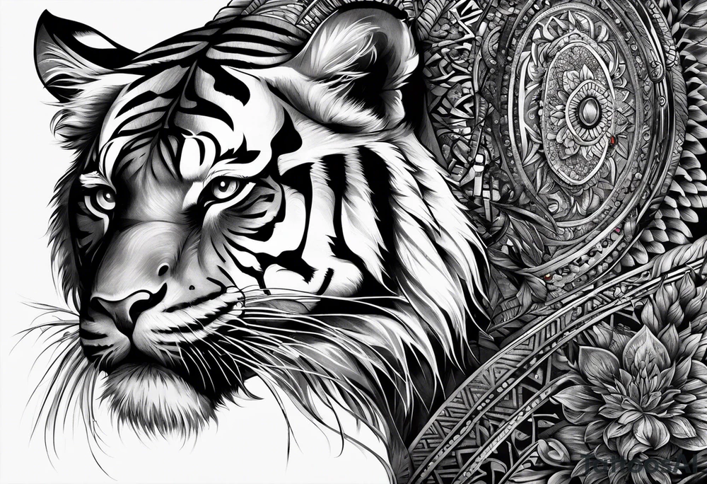 Тигр с тигренком tattoo idea