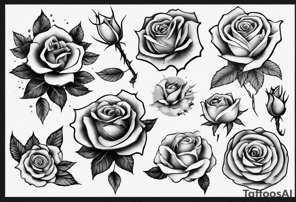 Rose tattoo idea