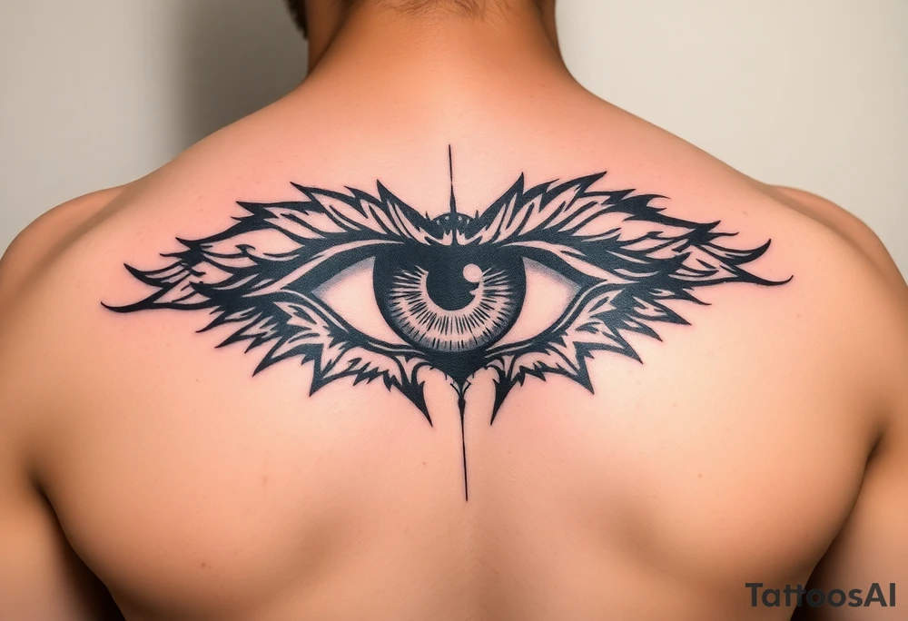 Powerful eye tattoo idea