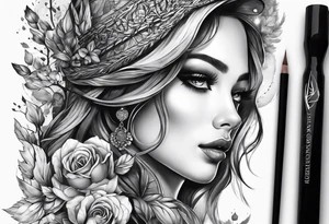 Hawthorn tattoo idea