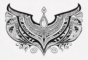 Maori back and neck tattoo design tattoo idea