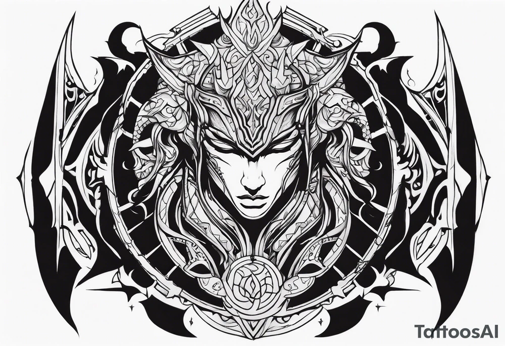 Warrior of Darkness tattoo idea