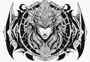 Warrior of Darkness tattoo idea