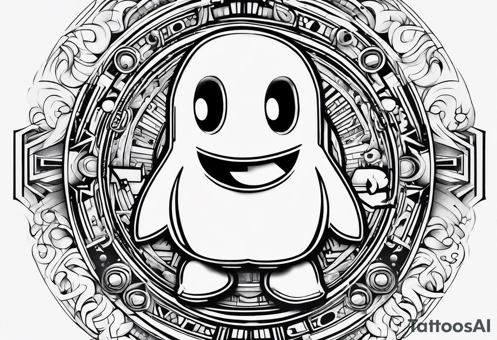 Pac-Man tattoo idea