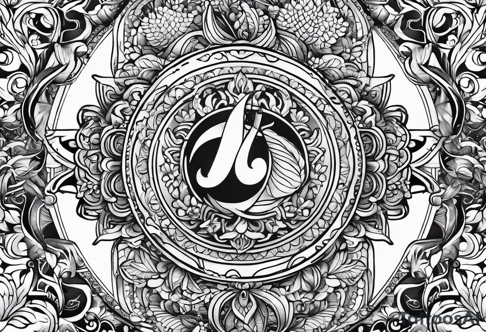 ayurvedic medicine and pursuit of health based knowledge tattoo idea