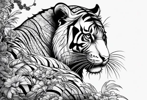 chinesische Mauer mit Tiger Ratte und schlange tattoo idea