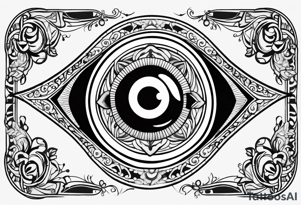 Italian evil eye tattoo idea