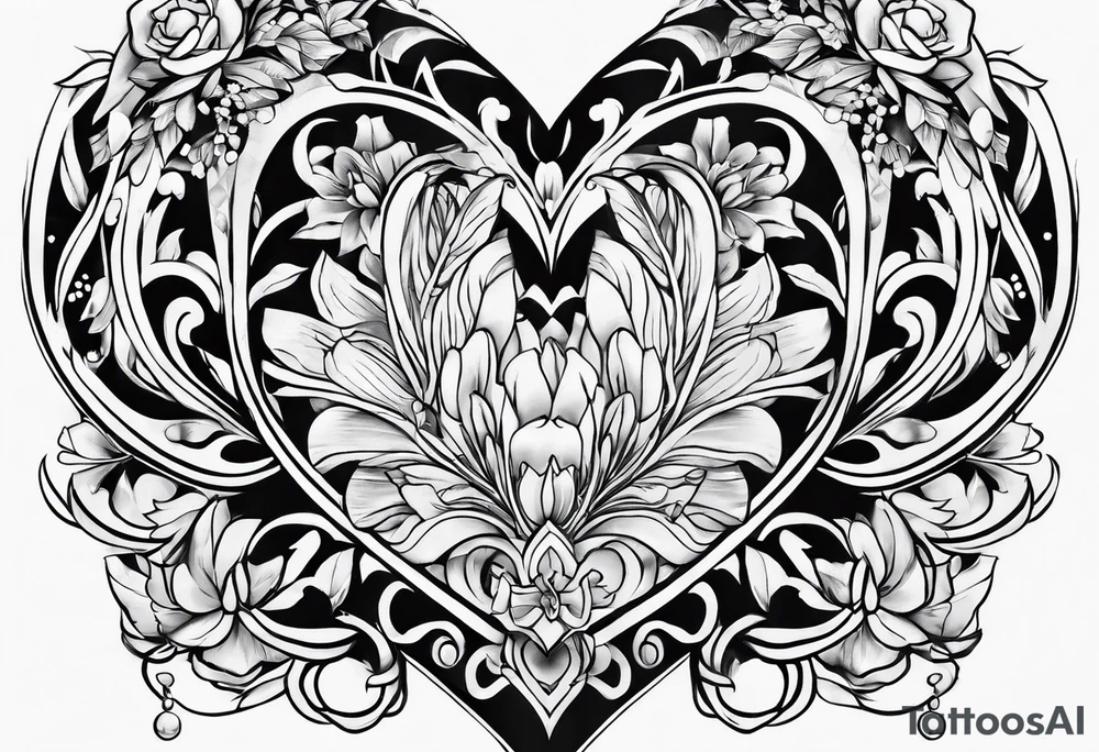 Heart shallow tattoo tattoo idea