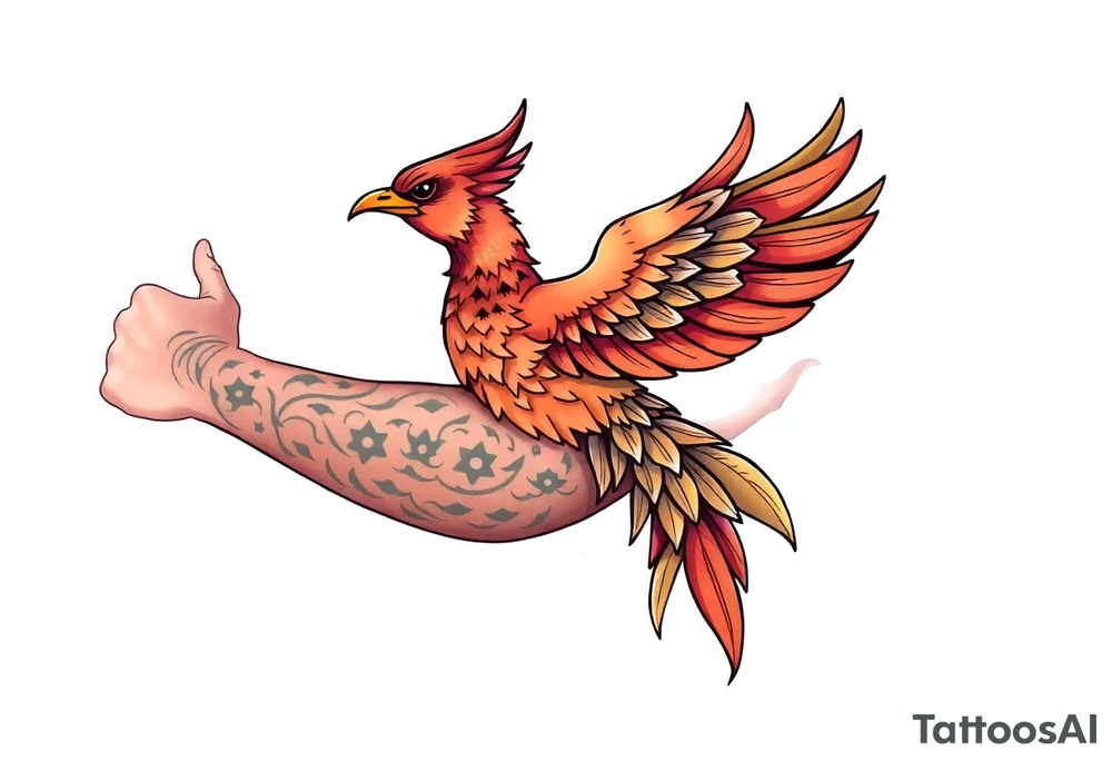 Phoenix tattoo idea