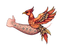 Phoenix tattoo idea