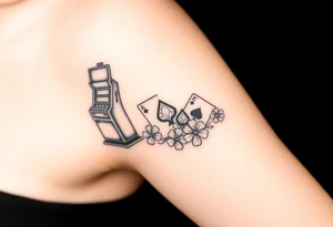 Slot machine and poker tattoo idea
