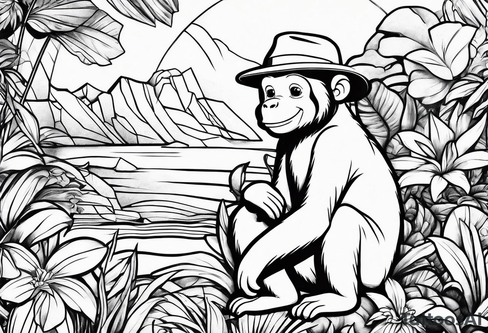 Curious George tattoo idea