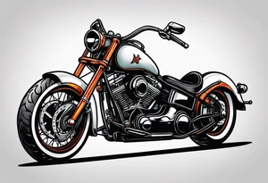 show hands grabbing the handlebar of a motorcycle tattoo idea