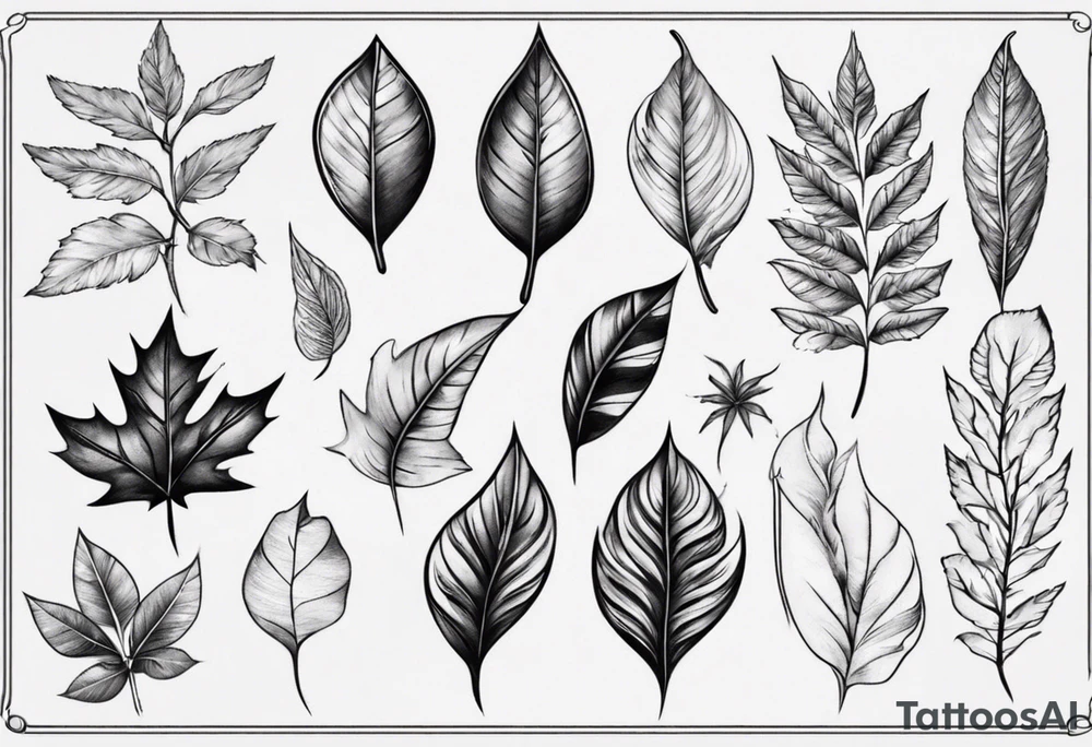 Leaves tattoo idea