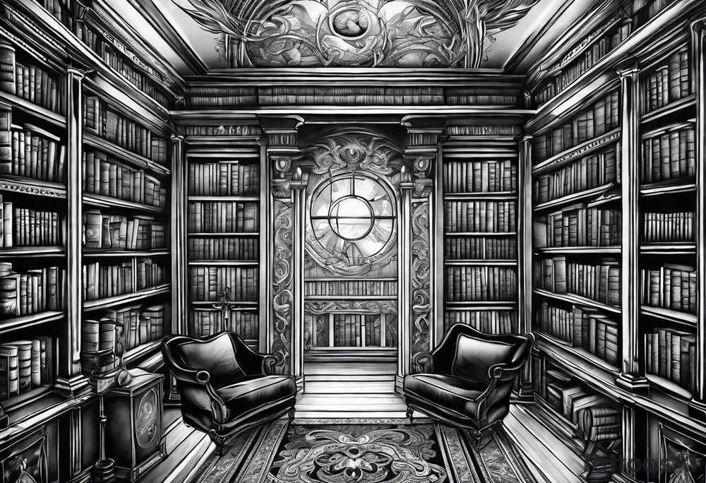 Library tattoo idea
