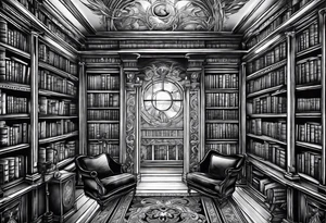Library tattoo idea
