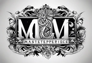 Letters E, M, B tattoo idea