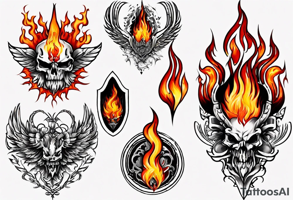 werder bremen flammen auflösen tattoo idea