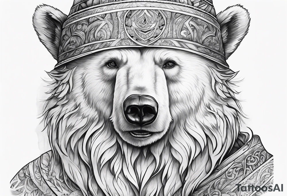 Snow Bear Wizard tattoo idea