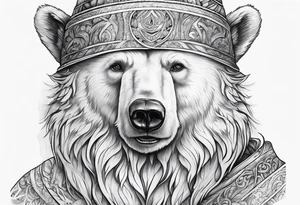 Snow Bear Wizard tattoo idea