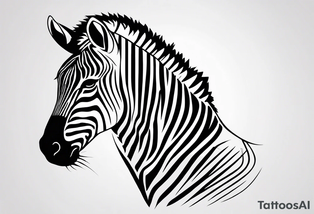 ZEBRA HEAD tattoo idea