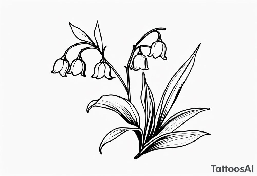 Lily of the valley tattoo idea
