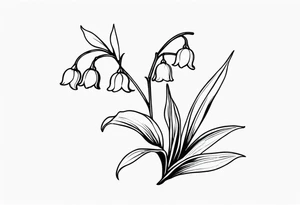 Lily of the valley tattoo idea