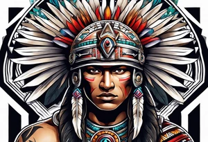 Aztec warrior tattoo idea