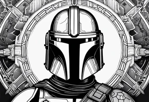 Love, Death & Robots, star wars, mandalorian tattoo idea