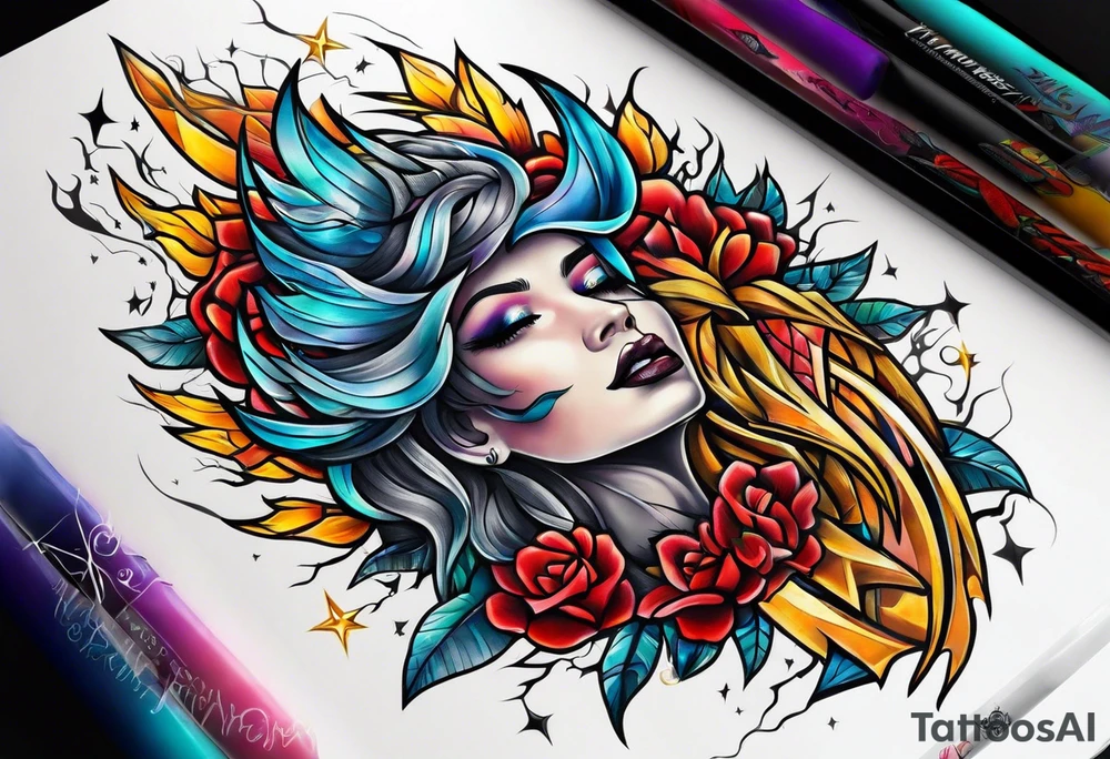 Lightning tattoo idea