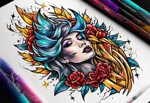 Lightning tattoo idea