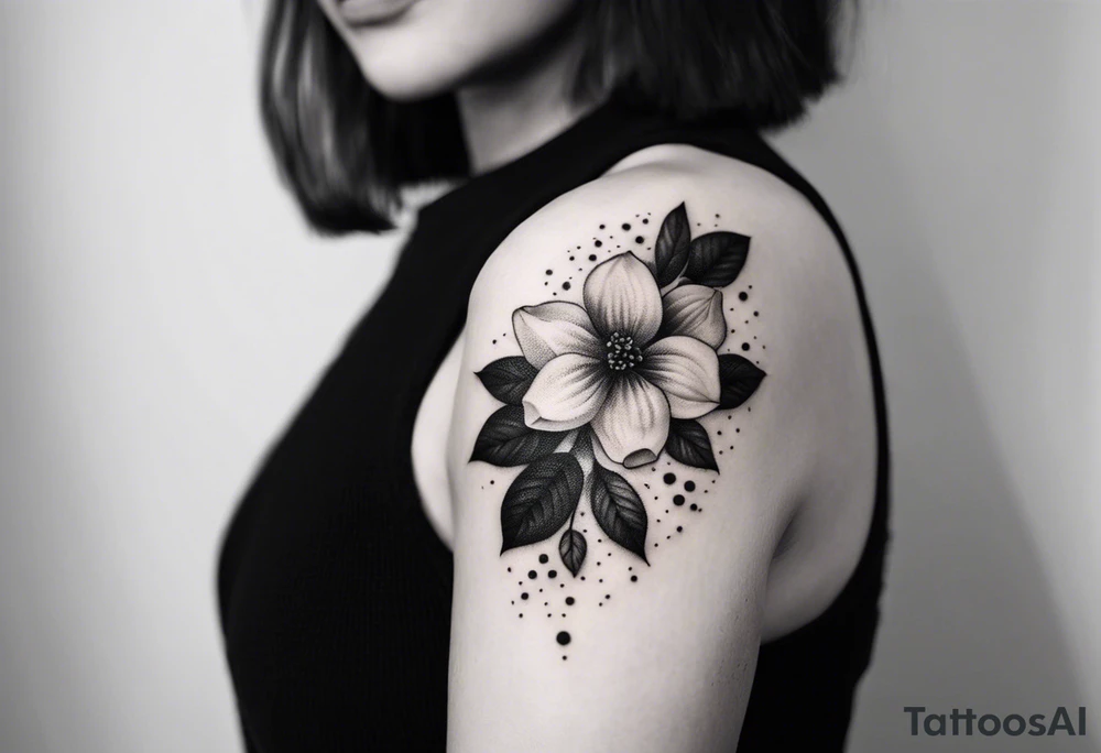 ramo de flor cerejera na canela tattoo idea