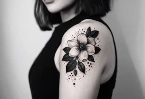 ramo de flor cerejera na canela tattoo idea