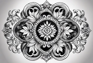Swirls and whirls from fingers to elbow half sleeve tattoo idea