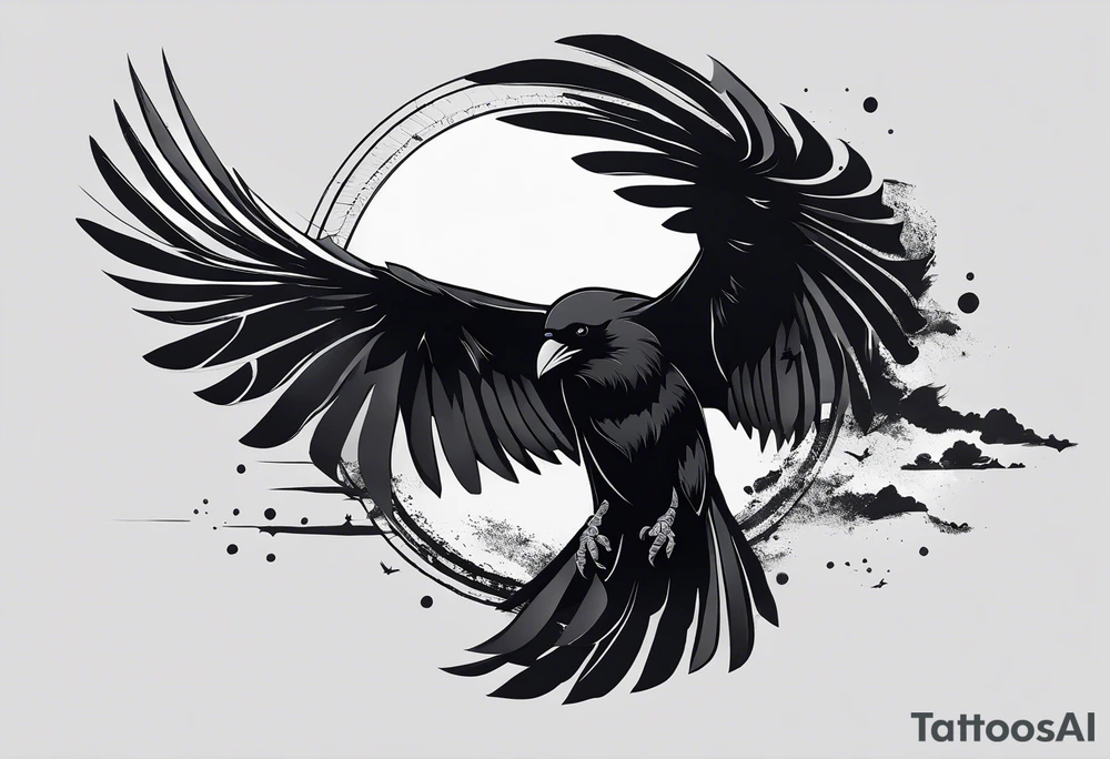 Semi-colon with the upper dot turns into uchiha itachi's crows tattoo idea Semi-colon with the upper dot turns into uchiha itachi's crows tattoo idea