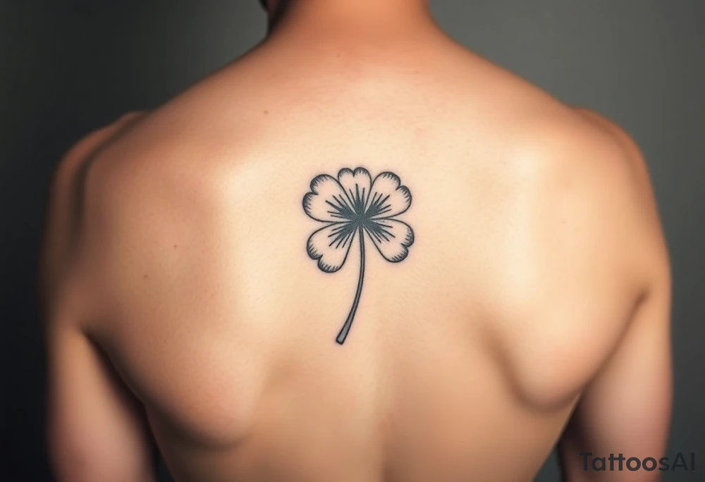 Small tattoo relating to gambling to cover up an existing tattoo which is probably the size of a thumb nail. 4 leaf clover? 1 leaf clover? Blackjack? Roulette? tattoo idea