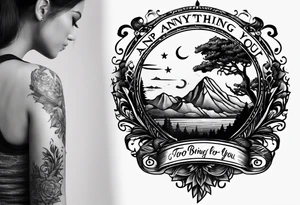 Simple quote tattoo that says, "anything or anyone
that does not bring you alive
is too small for you." tattoo idea