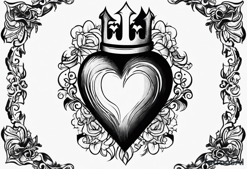 Sacred heart tattoo idea