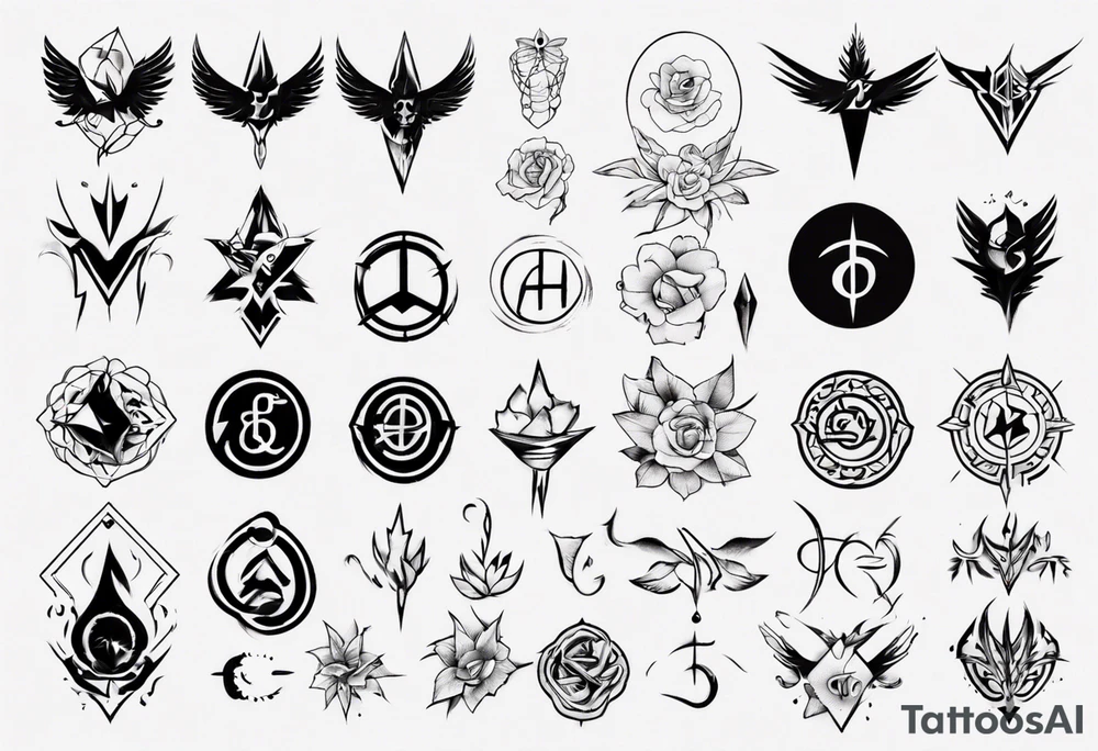 combining E and H tattoo idea