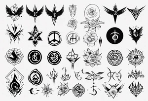 combining E and H tattoo idea