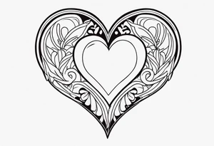 Prenom avec coeur tattoo idea
