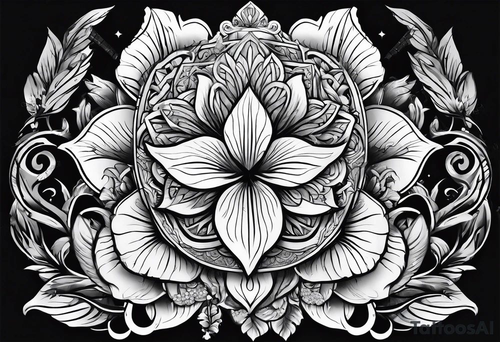 Power strength tattoo idea