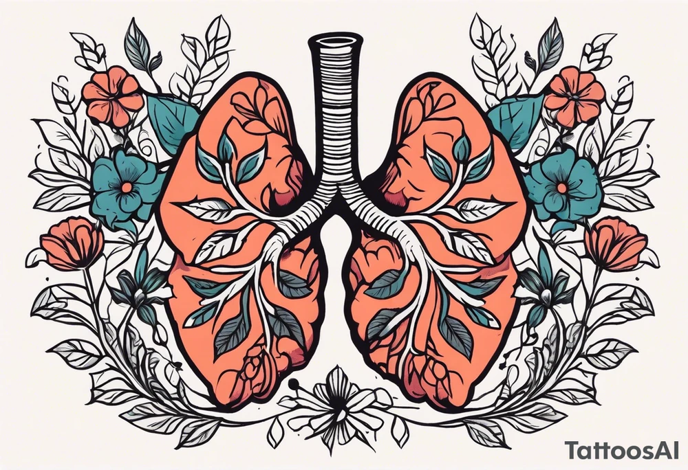 human lungs

old school vintage simple traditional design surrounded by vintage flowers


bold color simple tattoo idea