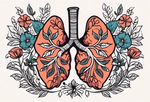 human lungs

old school vintage simple traditional design surrounded by vintage flowers


bold color simple tattoo idea