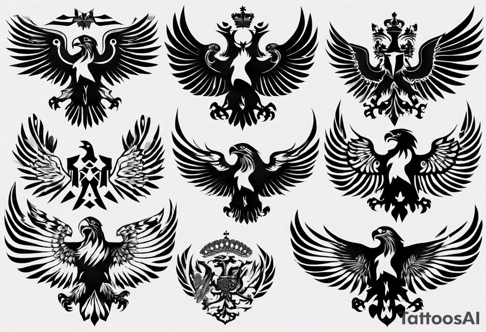 russian eagle tattoo idea