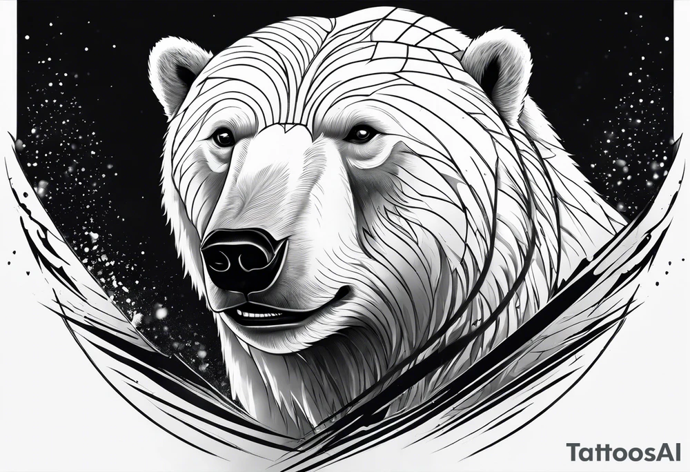 Polar bear & spartan tattoo idea