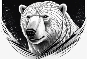 Polar bear & spartan tattoo idea