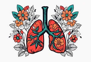 human lungs

old school vintage simple traditional design surrounded by vintage flowers


bold color simple tattoo idea